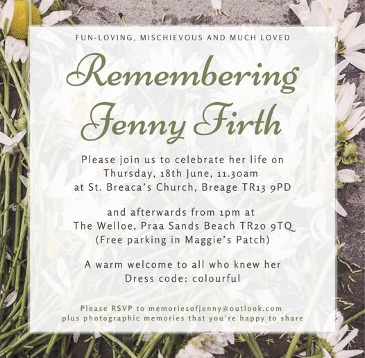 Remembering Jenny Firth